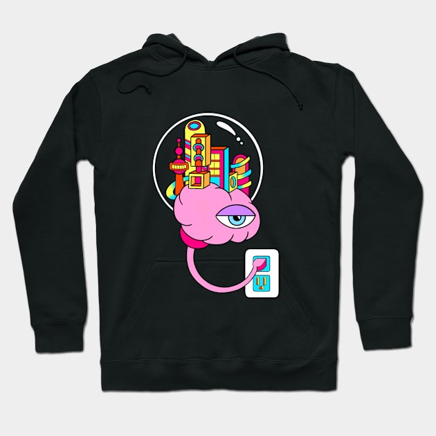 Braintopia Hoodie by BluebrushArt